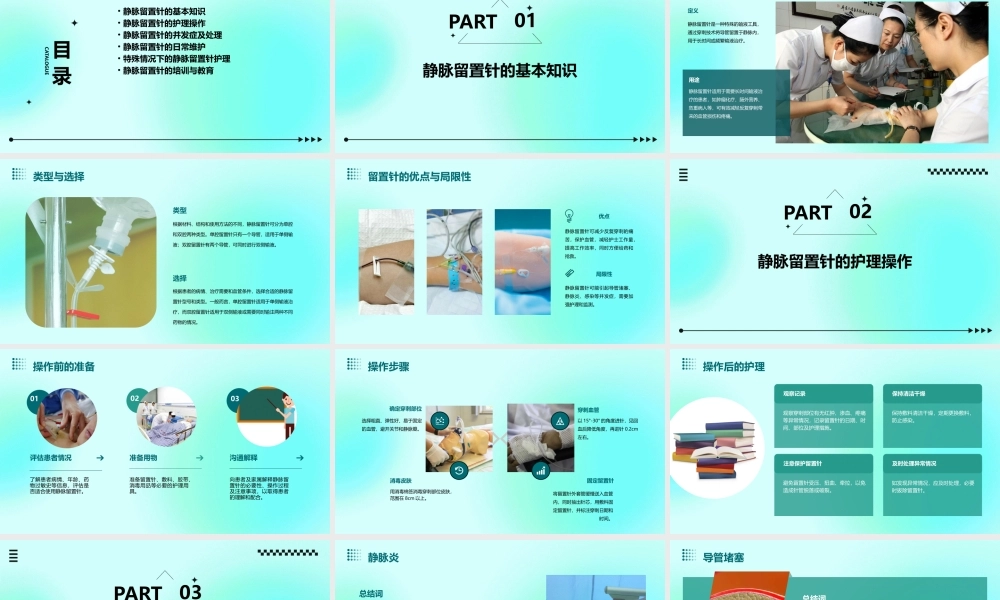 静脉留置针的护课件