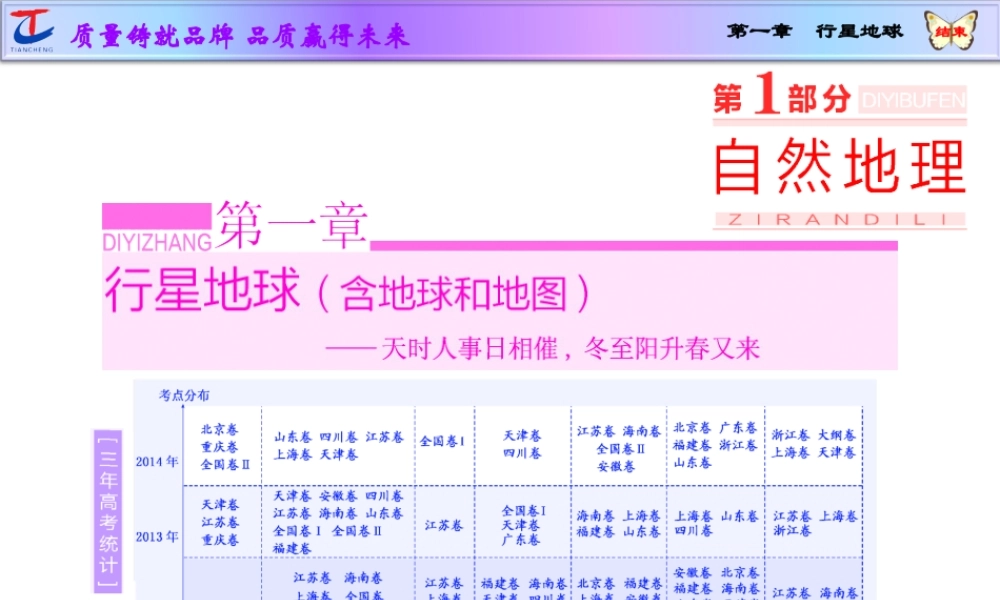 第一讲地球与地球仪