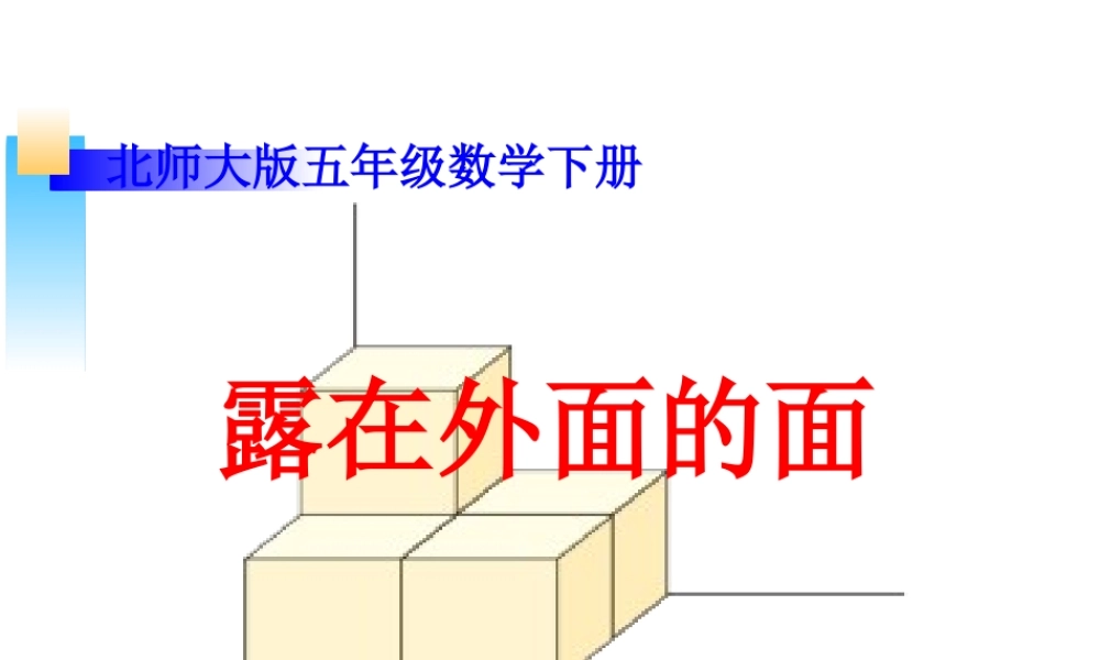 《露在外面的面》