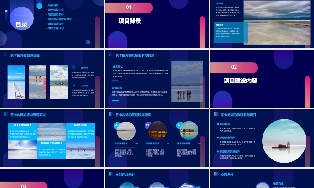 青海茶卡盐湖天空之镜旅游区项目建议书课件