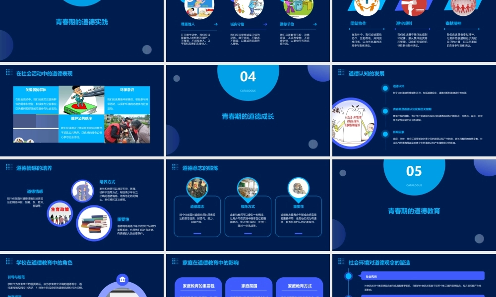 青春在道德中闪光分解课件