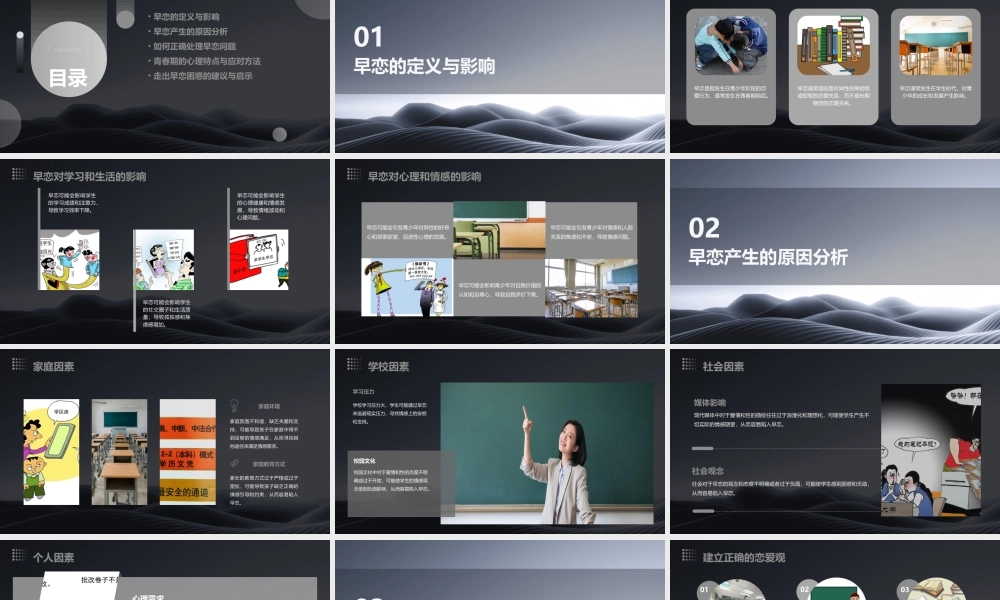 青春寄语走出早恋的困惑课件