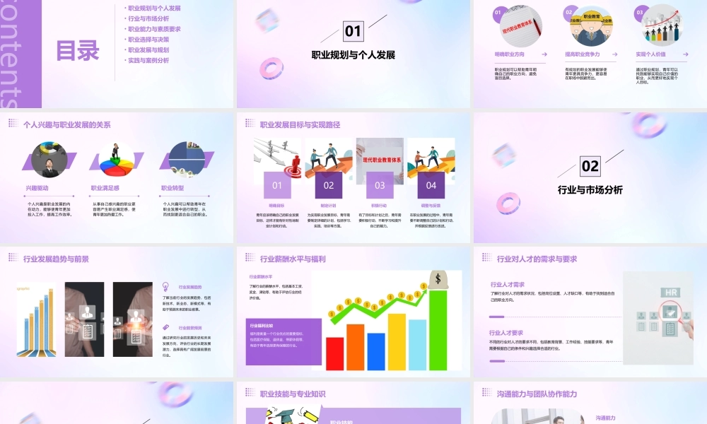 青年在选择职业时的考虑通用课件