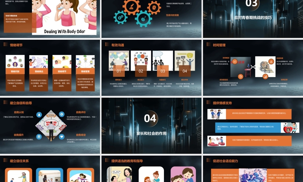 青春期心理特点及应对技巧通用课件