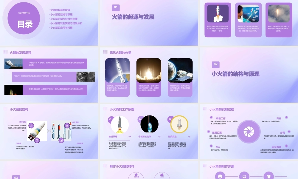 青岛版科学四上《小火箭》课件