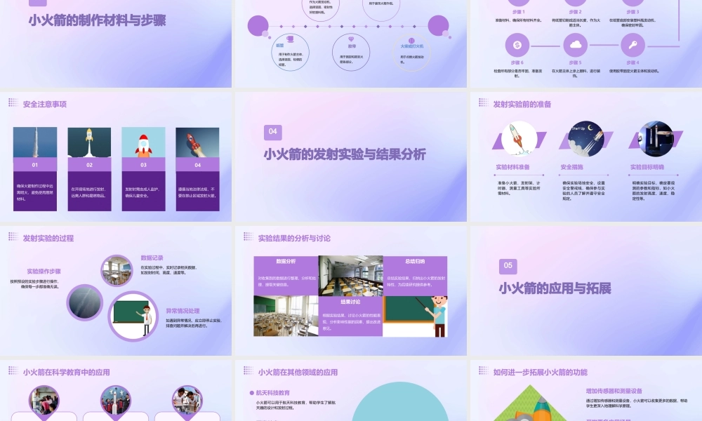 青岛版科学四上《小火箭》课件