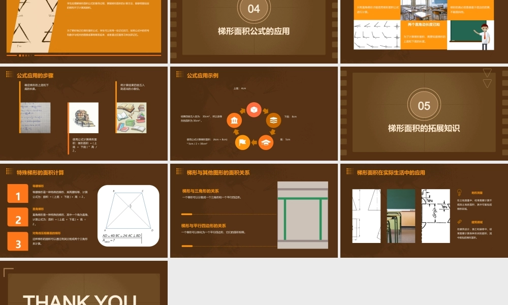 青岛版梯形的面积解读课件