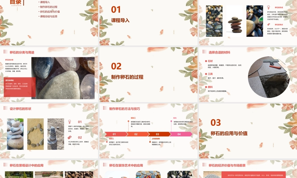 青岛版科学五上《做一块卵石》通用课件