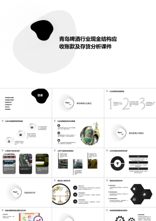 青岛啤酒行业现金结构应收账款及存货分析课件