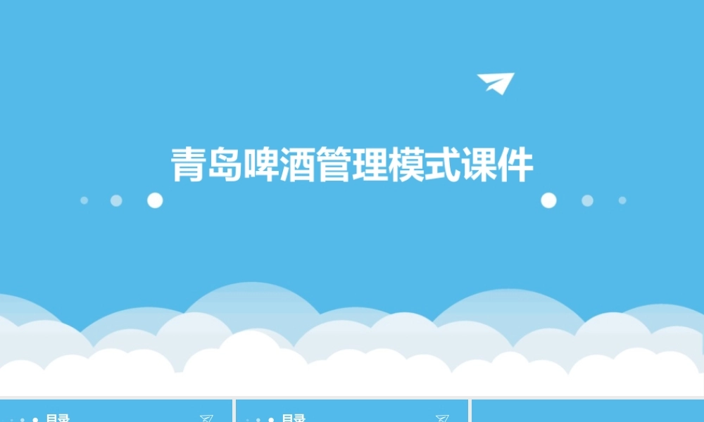 青岛啤酒管理模式课件