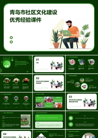 青岛市社区文化建设优秀经验课件