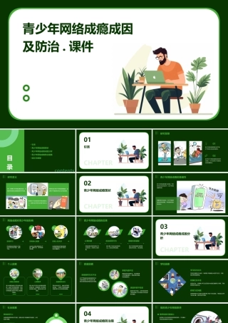 青少年网络成瘾成因及防治.课件