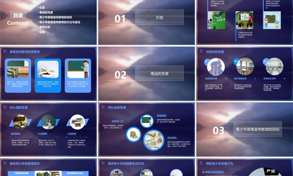 青少年禁毒宣传教育——健康人生绿色无毒课件