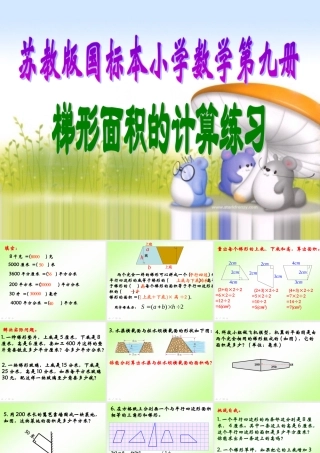 梯形面积计算练习