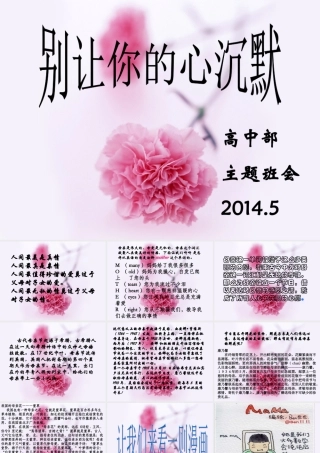 母亲节主题班会别－－《让你的心沉默》