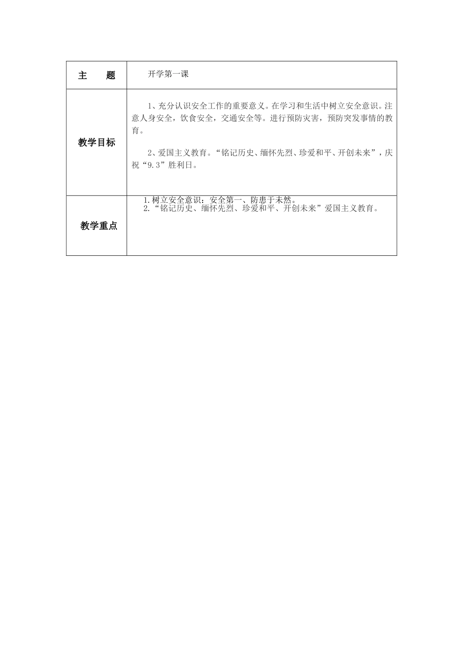 三（2）班安全教育开学第一课主题班会_第2页