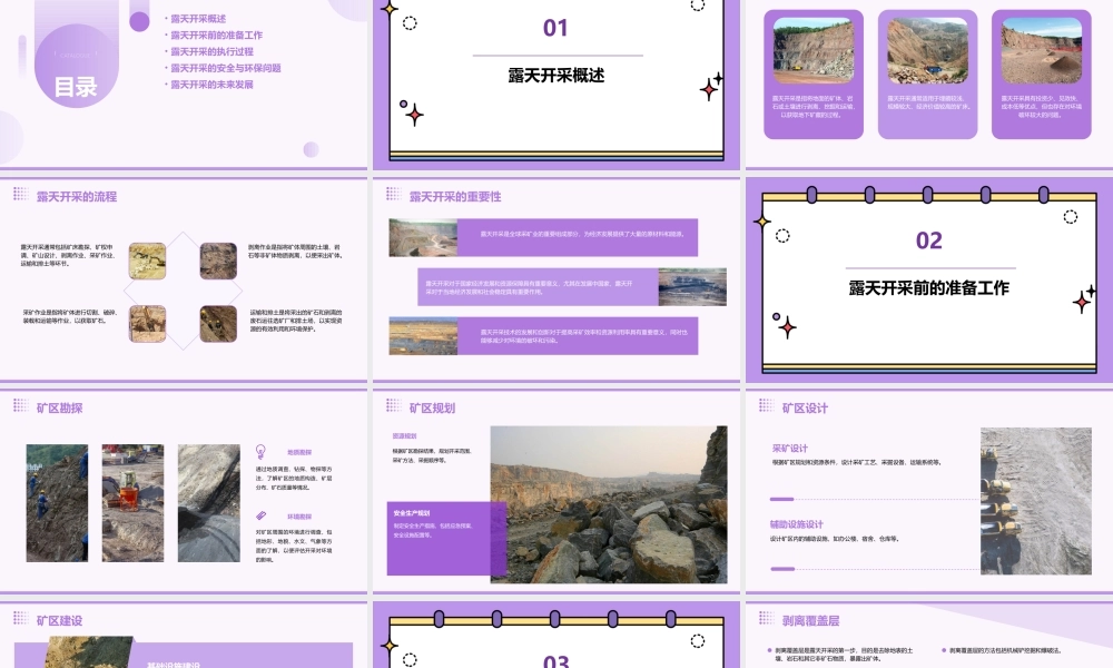 露天开采开采程序课件