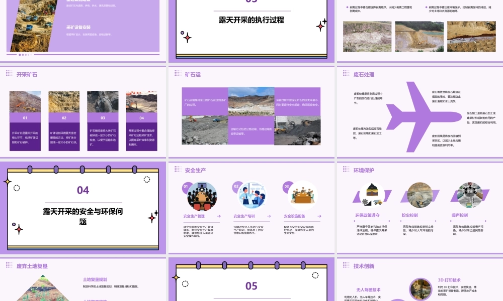 露天开采开采程序课件