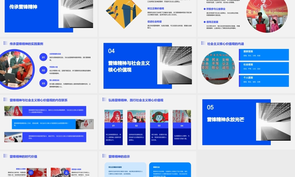 雷锋精神演讲稿课件