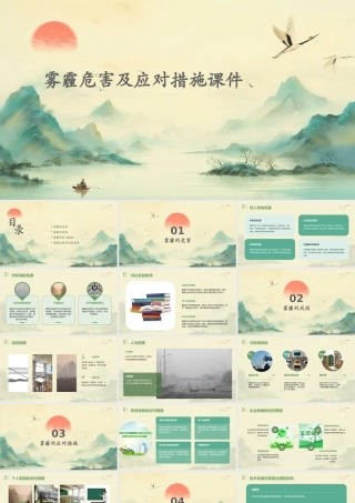 雾霾危害及应对措施课件