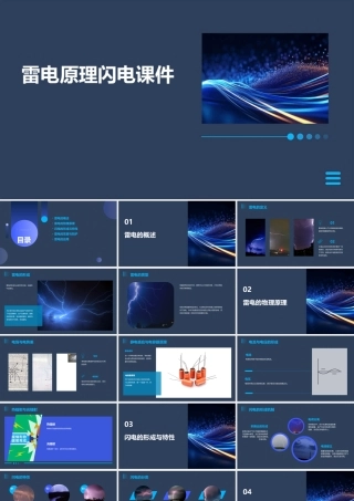 雷电原理闪电课件
