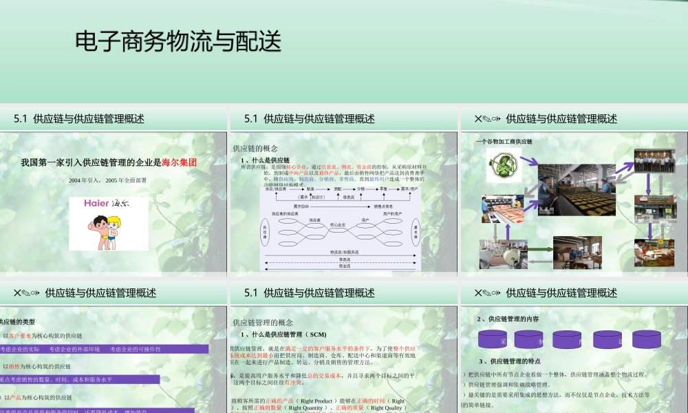 第五章《供应链管理》