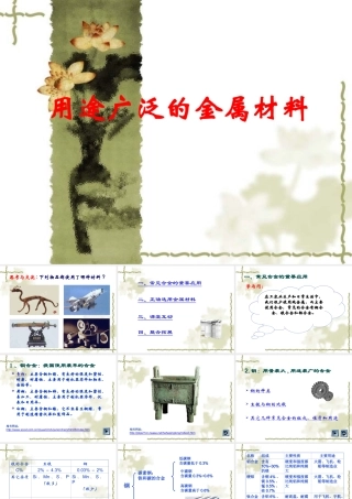 用途广泛金属