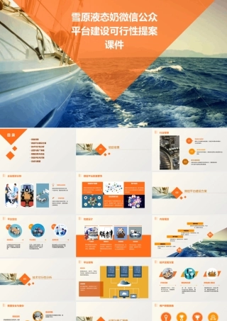 雪原液态奶微信公众平台建设可行性提案课件