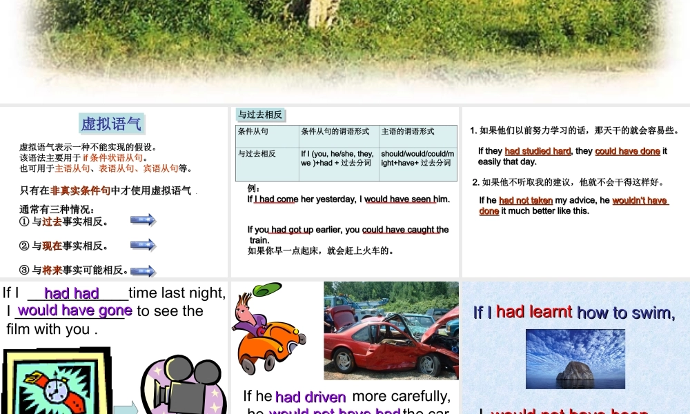 人教版高二英语虚拟语气 课件