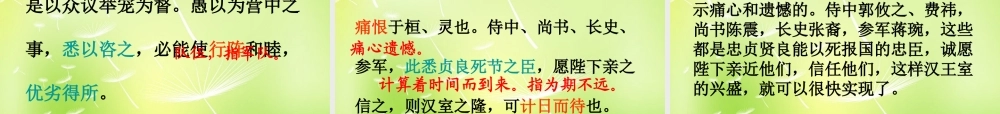 中学九年级语文上册 24 出师表课件 新人教版 课件
