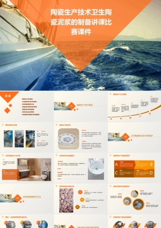 陶瓷生产技术卫生陶瓷泥浆的制备讲课比赛课件