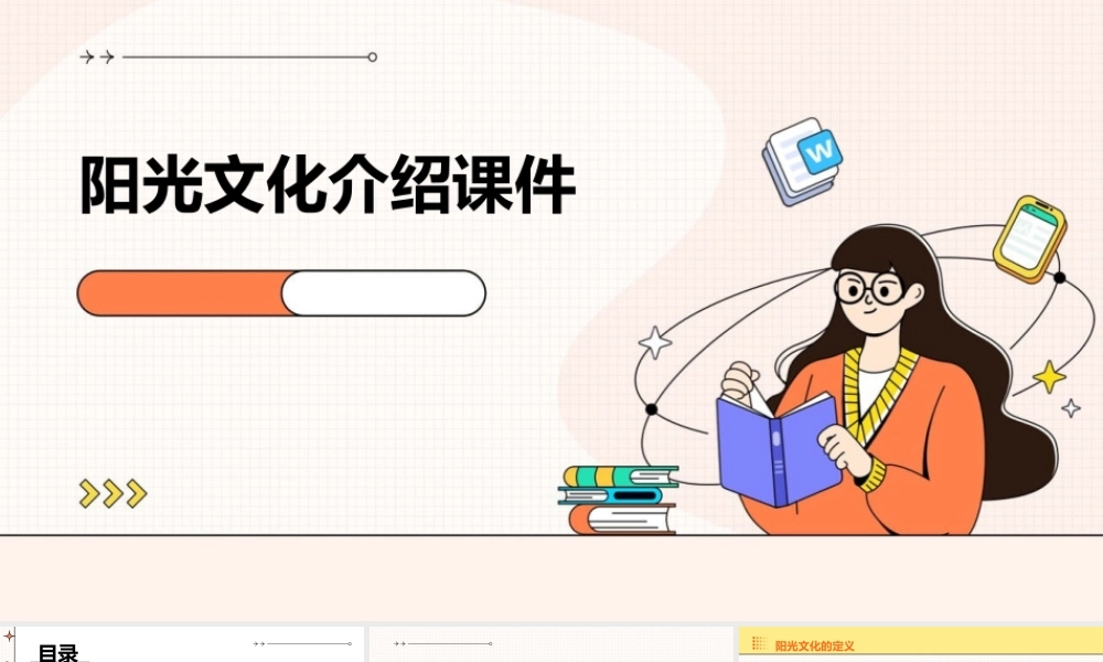 阳光文化介绍课件