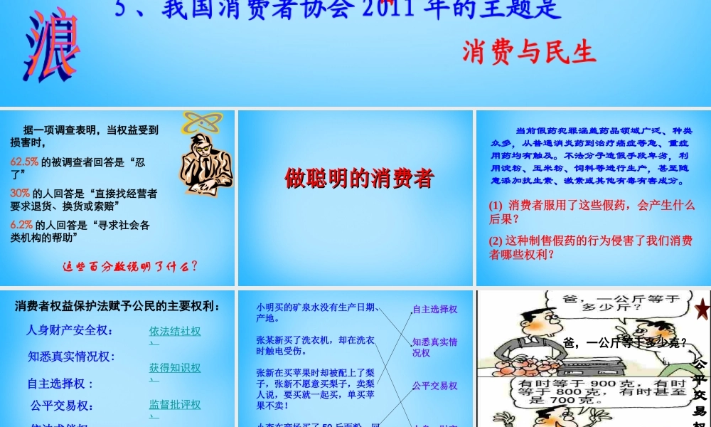 八年级政治上册(9.3 做个聪明的消费者)课件 鲁教版 课件