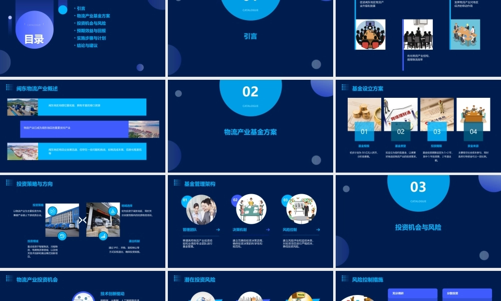 闽东物流产业基金框架方案课件