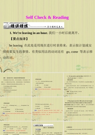 九年级英语上册 Unit14(Haveyoupackedyet)SelfCheck&Reading课件 人教新目标版 课件