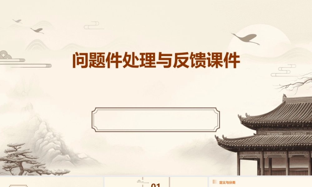 问题件处理与反馈课件
