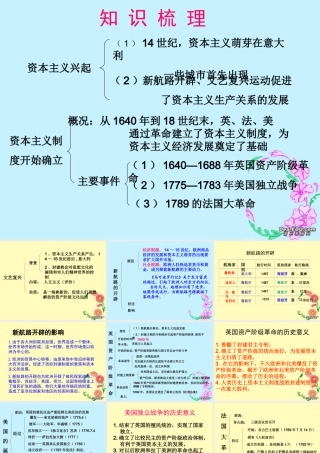 九年级历史第四五单元复习课件 新课标 人教版 课件