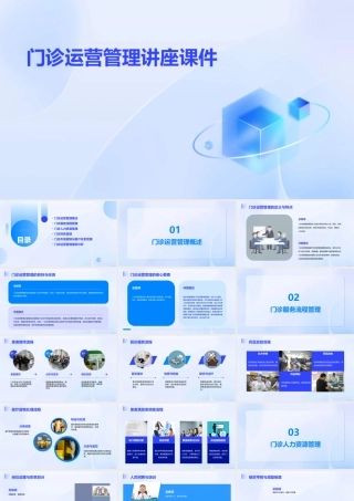 门诊运营管理讲座课件