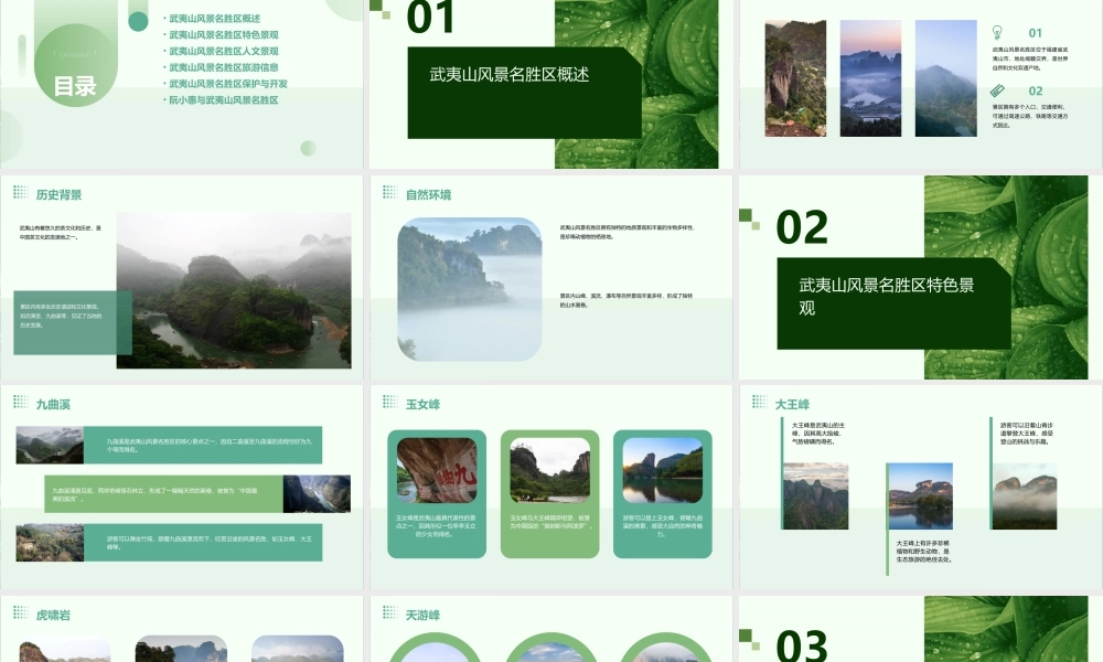 阮小惠武夷山风景名胜区素材课件