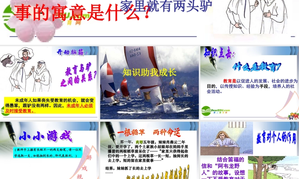 广东地区八年级政治学科知识助我成长课件人教版 课件