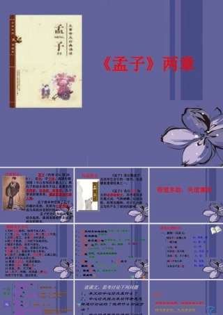 九年级语文下册 518(孟子两章)课件1 新人教版  课件