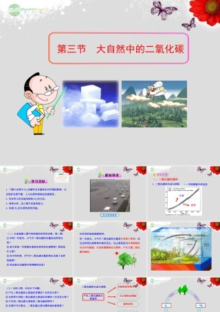 八年级化学全册 第六单元 第三节 大自然中的二氧化碳课件 鲁教版五四制 课件