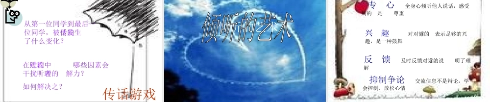 思想品德：让我们的耳朵醒来_课件2(人民版七年级下)