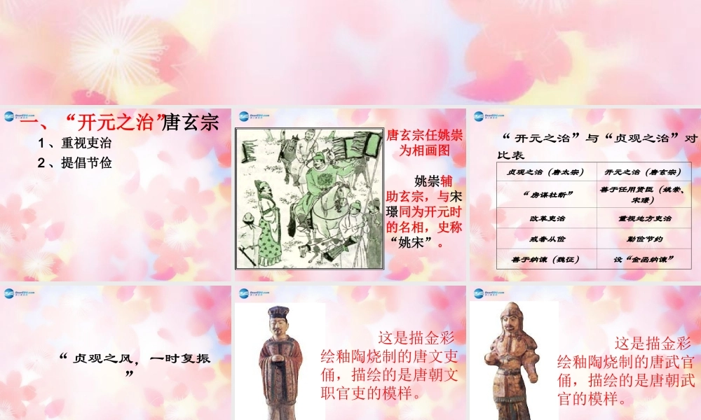 山东省泰安市新泰七年级历史下册 第3课(开元盛世)课件 新人教版 课件