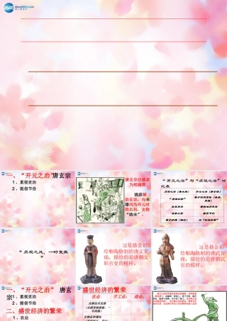 山东省泰安市新泰七年级历史下册 第3课(开元盛世)课件 新人教版 课件