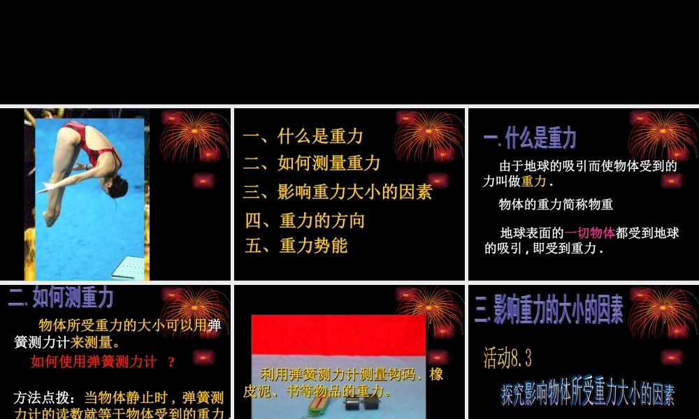 八年级物理重力课件 苏教版 课件