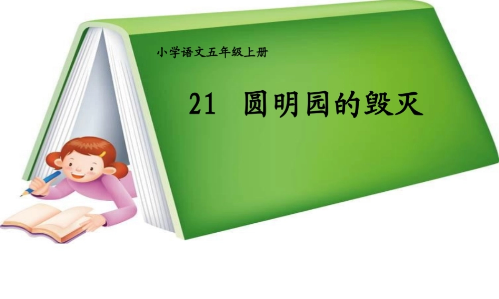 圆明园的毁灭教学课件