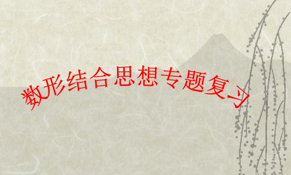 数形结合思想专题复习 新课标 人教版 课件