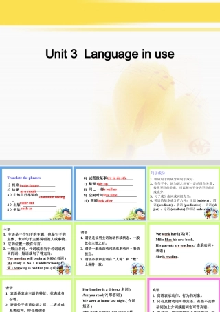 八年级英语下册 Module 1 Hobbies Unit 3 Language in use课件 外研版 课件