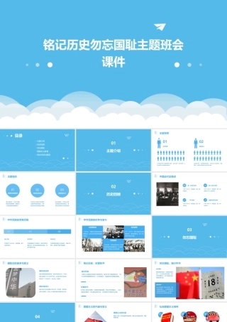 铭记历史勿忘国耻主题班会课件